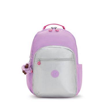 Torby Na Laptopa Kipling Seoul Large 15" Backpack Fioletowe | PL 1567JP